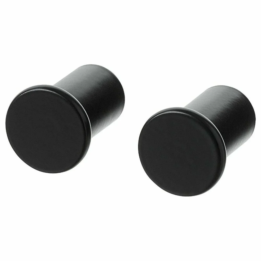 Ikea SKOGSVIKEN Bathroom Wall Hooks Steel Coated Concealed Screws Black
